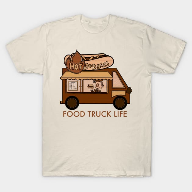 Food truck life for hot dog design T-Shirt by Cuteful